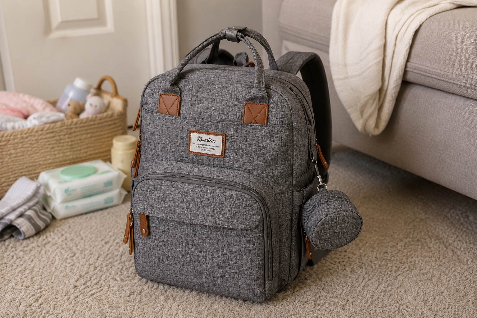 Our Ruvalino backpack loaded up, original photo
