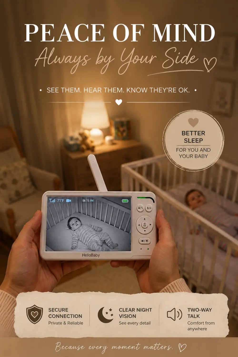 HelloBaby monitor review, pin this guide on Pinterest