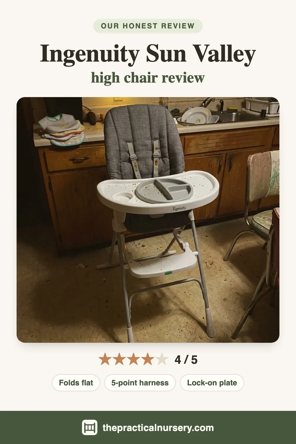 Ingenuity Sun Valley high chair review, pin this guide on Pinterest