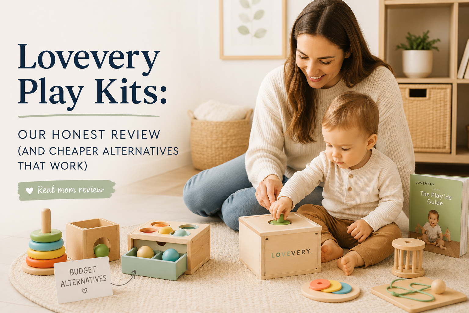 Lovevery Play Kits: Our Honest Review (and Cheaper Alternatives That Work), pin this guide on Pinterest
