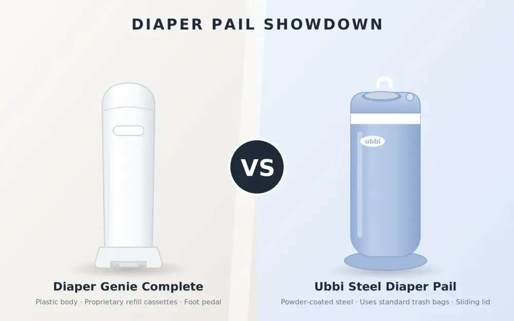 Ubbi vs Diaper Genie: Which Diaper Pail Is Worth It?, pin this guide on Pinterest